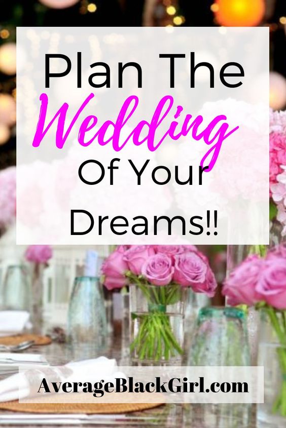 plan the wedding of your dreams